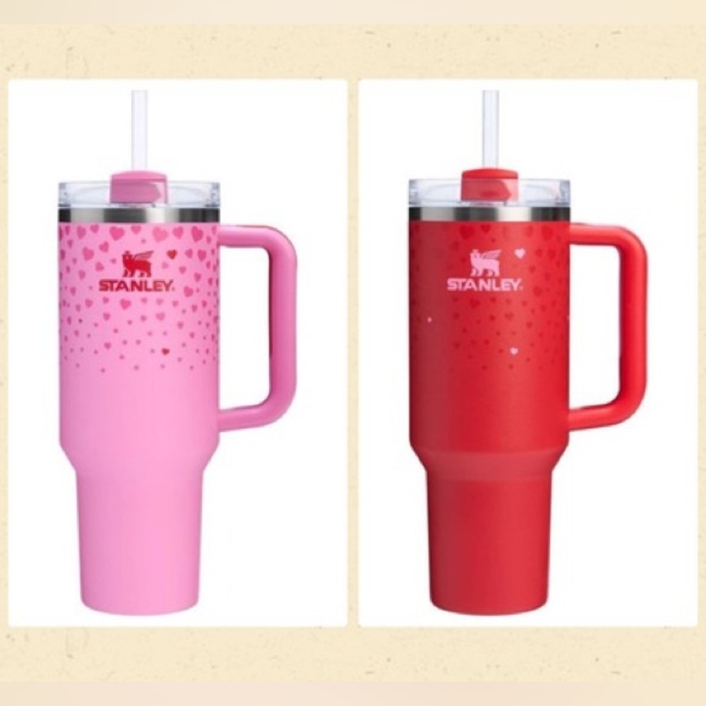 Stanley Valentines Limited Edition 40oz Red Ruby Heart Tumbler NWT